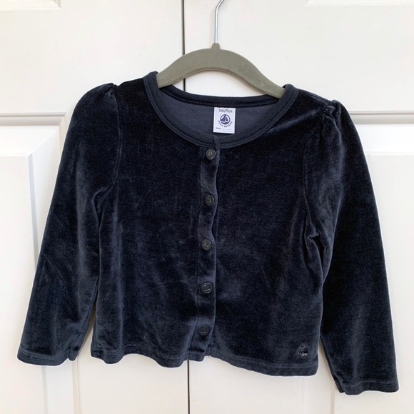 Petit Bateau Cotton Velvet Jacket, 3 Years 95 cm - Picture 1 of 4